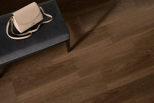 wizualizacja Paradyż Oldwood Chocolate 20x60 podłoga