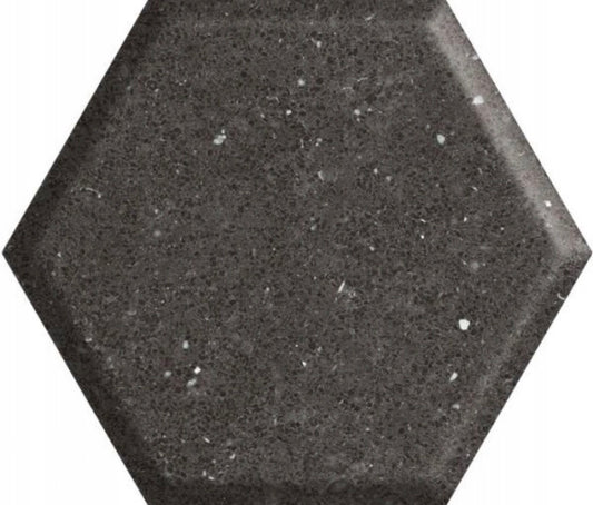 płytki heksagon czarne Paradyż Space Dust Nero 17,1x19,8 mat ścienne